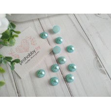 Полужемчуг 10 мм, цвет голубая бирюза №98, 5 г